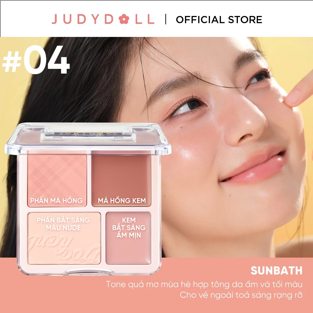 Bảng Má Hồng Judydoll Blush & Highlighter  Pallet