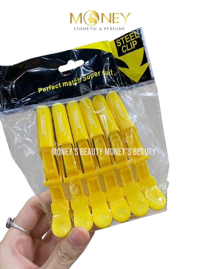Kẹp Mỏ Vịt Toni&Guy Làm Tóc Kẹp Vịt Nhựa 6 Chiếc