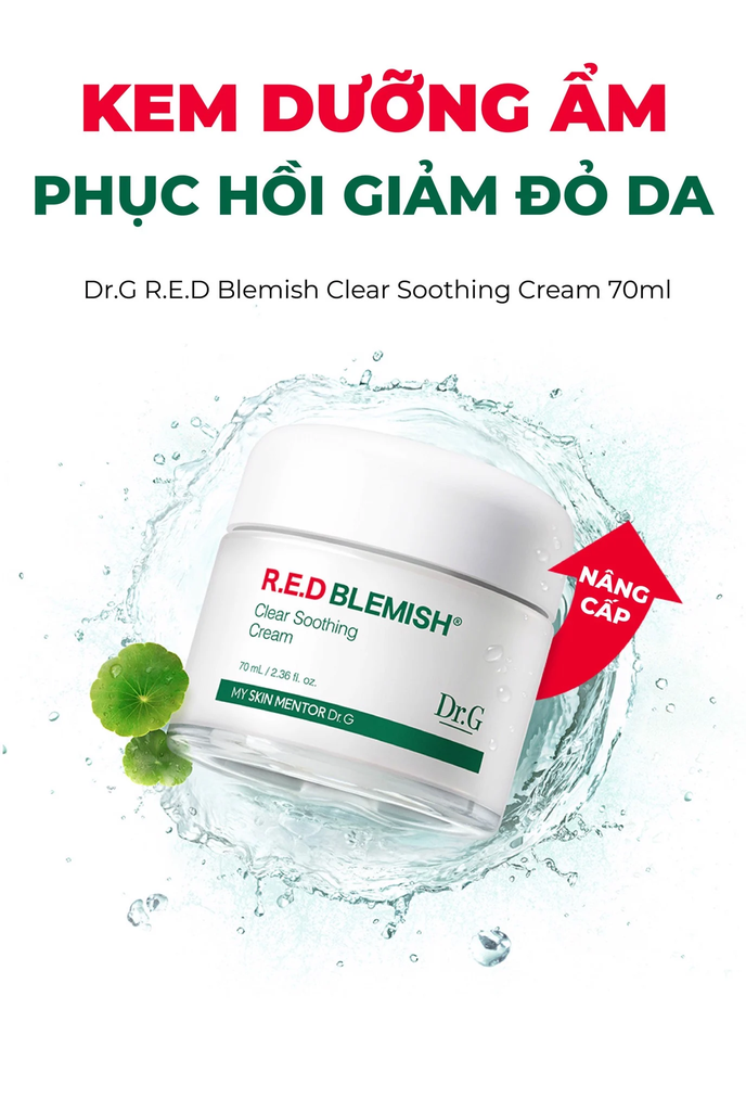 Kem dưỡng ẩm, phục hồi da nhạy cảm DR.G R.E.D Blemish CLEAR CREAM 70ml
