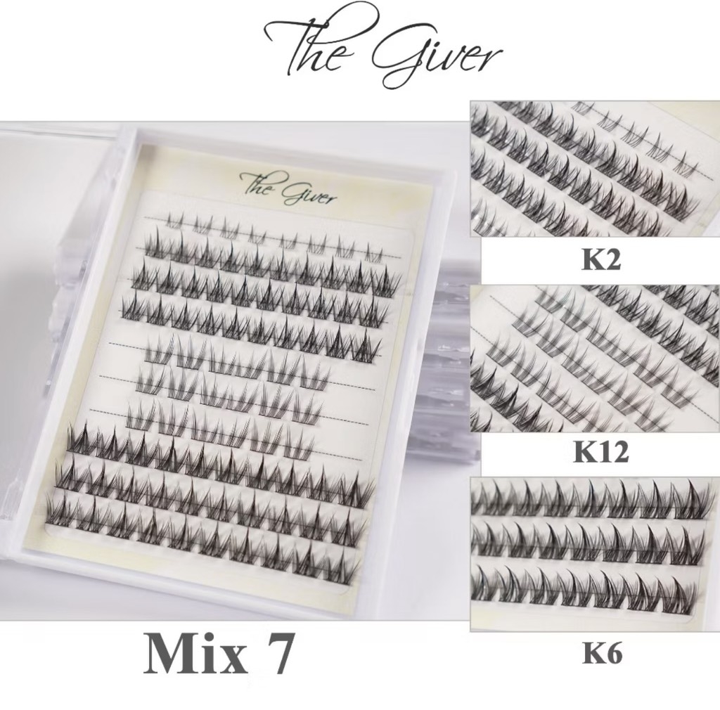 Lông Mi Giả Mi Chùm The Giver Mix (Mi Trên Mi Dưới)