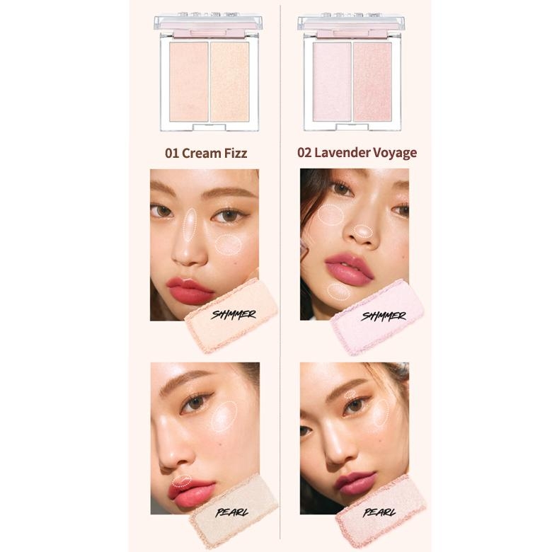 Phấn Bắt Sáng Clio Prism Highlighter Duo
