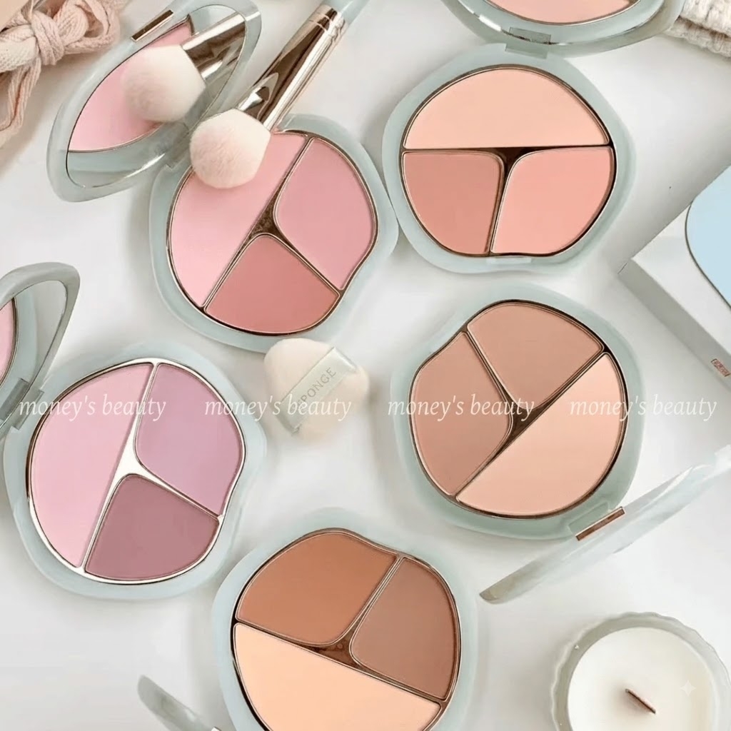Bảng Má Hồng 3 Ô Timage Vigorous And Flowing Jade Rouge Palette