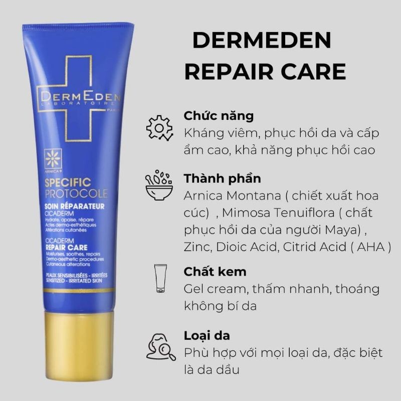 Kem Dưỡng Phục Hồi  DermEden Specific Protocole Repair Care