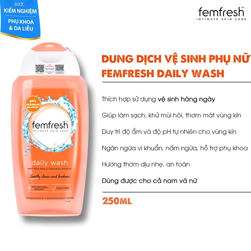 Dung Dịch Vệ Sinh Phụ Nữ Femfresh Intimate Skin Care 250ml