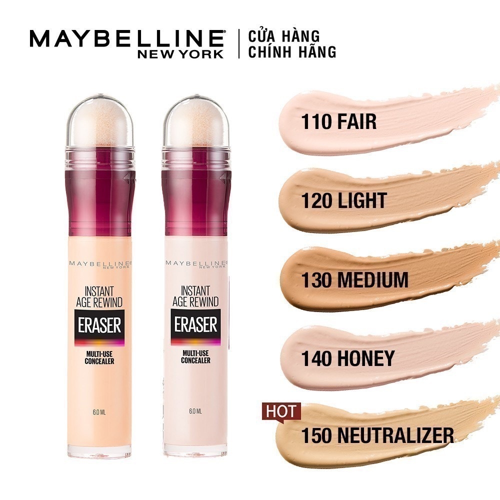 Che Khuyết Điểm Maybelline Instant Age Rewind Eraser Multi-Use Concealer SPF 30 6ml