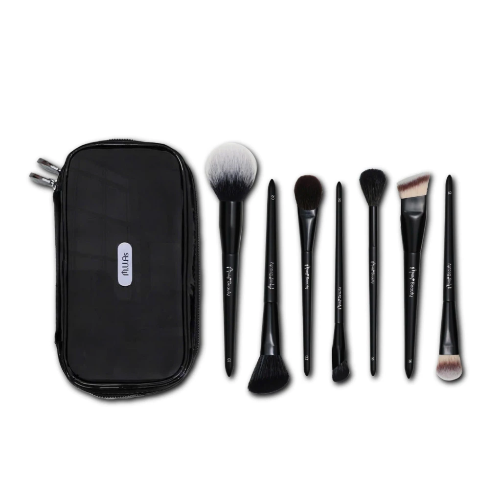 Bộ Cọ Trang Điểm Cá Nhân MUAs Beauty 15 Cây Thân Đen