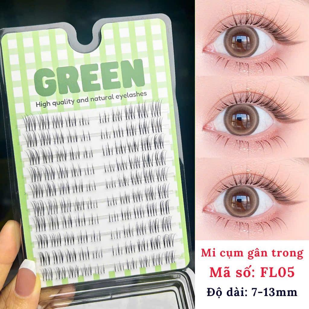 Lông Mi Giả Mi Chùm Chùm Green