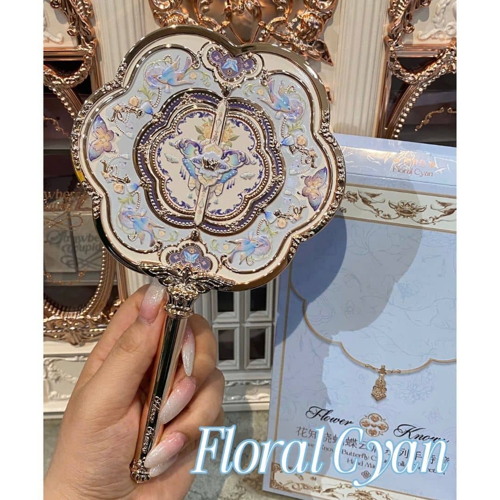 Gương Cầm Tay Flower Knows Hồ Điệp Butterfly Cloud Collar