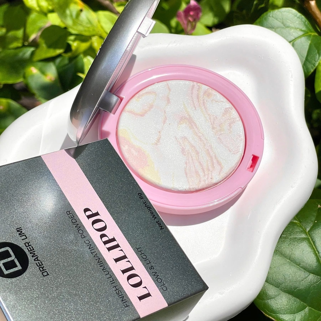 Phấn Phủ Nén Dreamer Umi LOLLIPOP FINISH Illuminating Powder Làm Sáng Trung Tâm Mặt, Tự Nhiên
