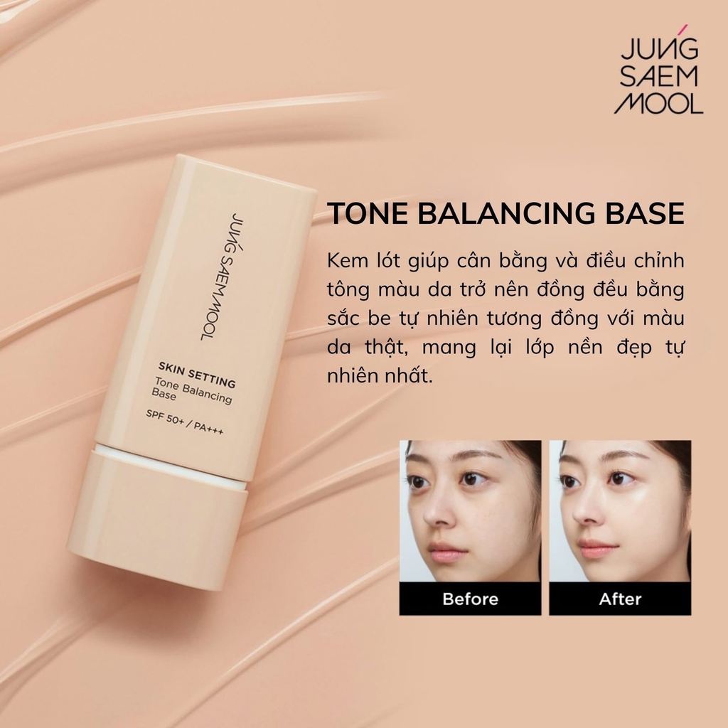 Kem Lót Jung Saem Mool Skin Setting Tone Correcting Base 40ml