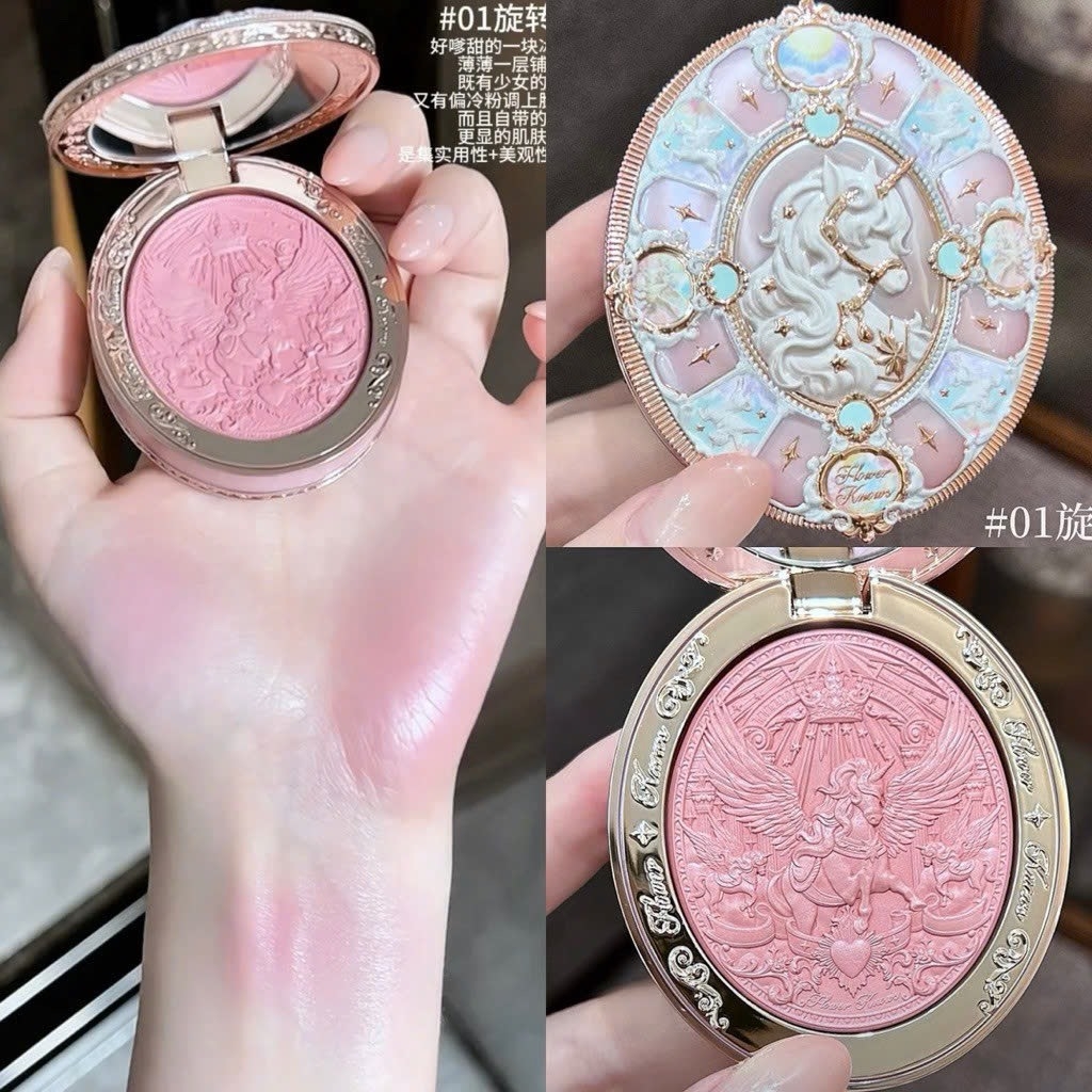 Phấn Má Hồng Hoa Biết Flower Knows Knight Unicorn Satin Blush