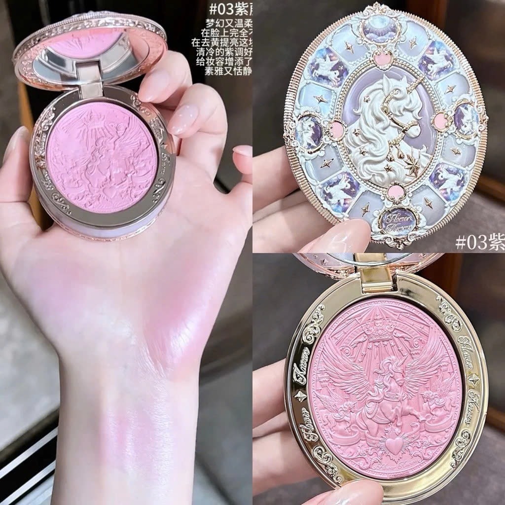 Phấn Má Hồng Hoa Biết Flower Knows Knight Unicorn Satin Blush