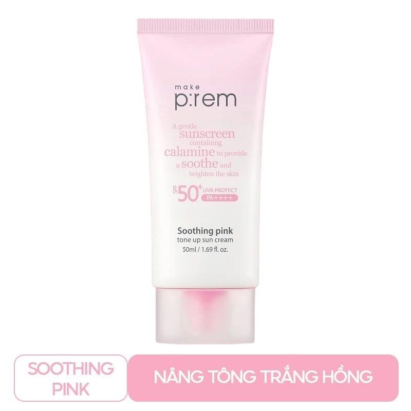 Kem Chống Nắng Nâng Tone, Kiềm Dầu, Dưỡng Ẩm Make P:rem UV Defense Me Sun Cream SPF50+/PA++++ 50ml