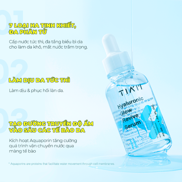 Tinh Chất Tia'm Hyaluronic Glow Revive Serum Cấp Ẩm, Căng Bóng Da