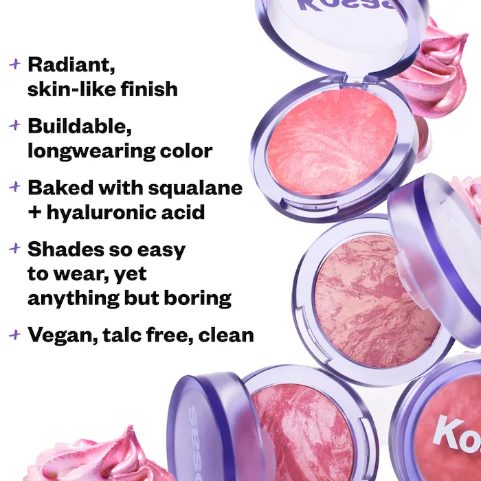 Má hồng Kosas Blush is Life Baked Talc-Free Dimensional + Brightening Blush