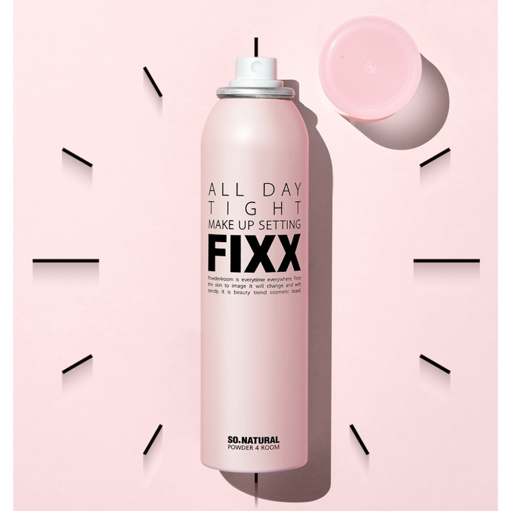 Xịt Khóa Nền Dành Cho Mọi Loại Da So Natural All Day Tight Make Up Setting Fixx (Hồng)
