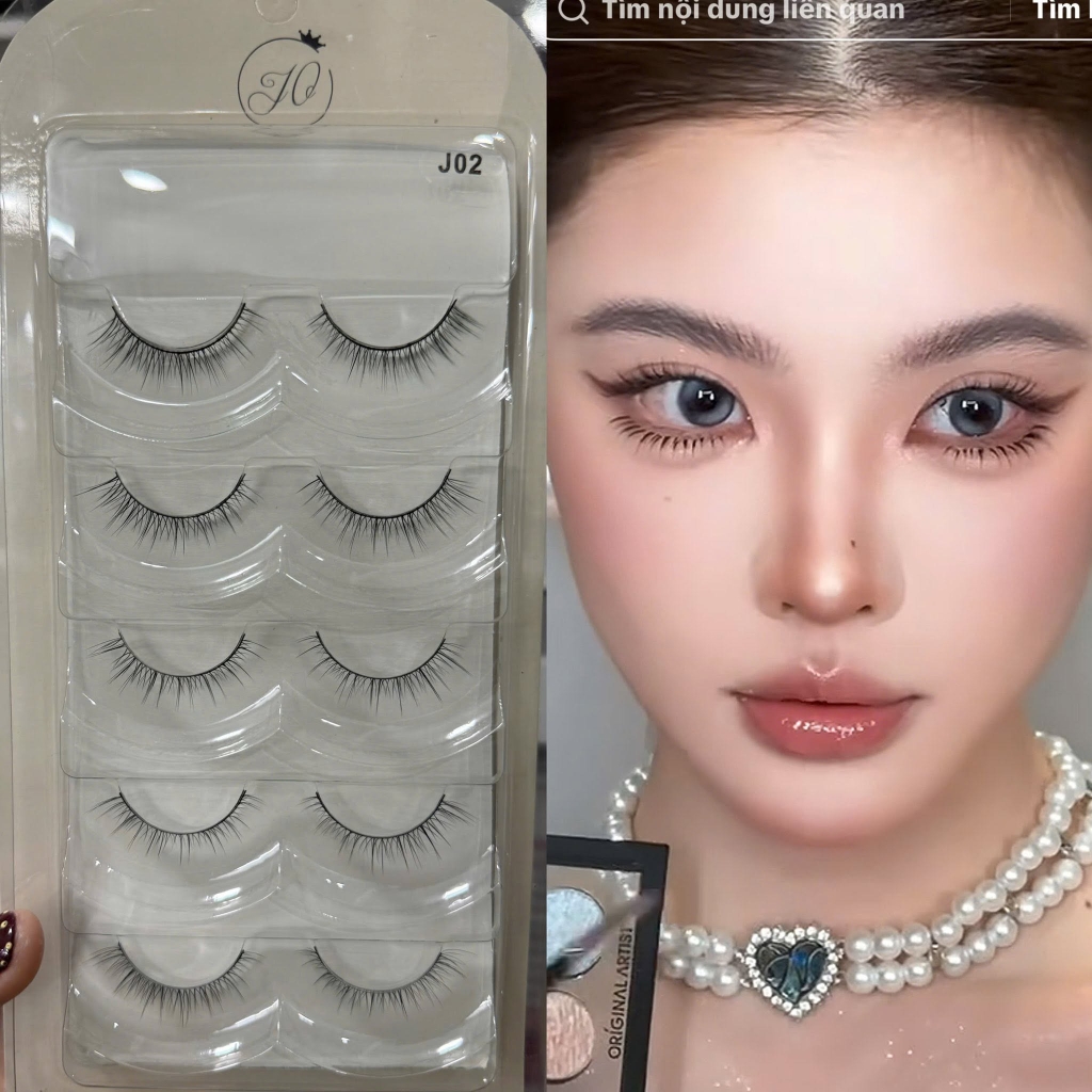 Lông Mi Giả Mi Gân Đen JO