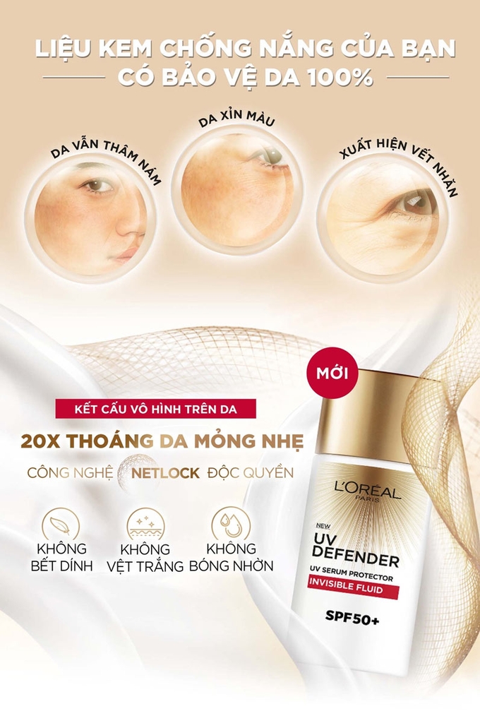 Kem Chống Nắng x20 L’Oreal Paris UV Defender Serum 50ml SPF 50++