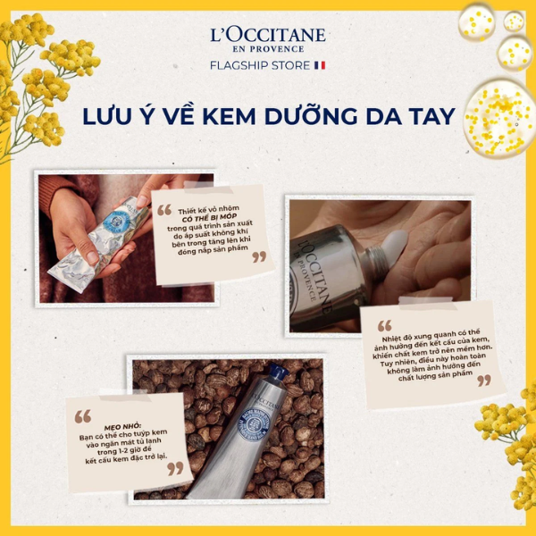Kem Dưỡng Da Tay L’occitane 20% Bơ Đậu Mỡ Shea Butter Hand Cream