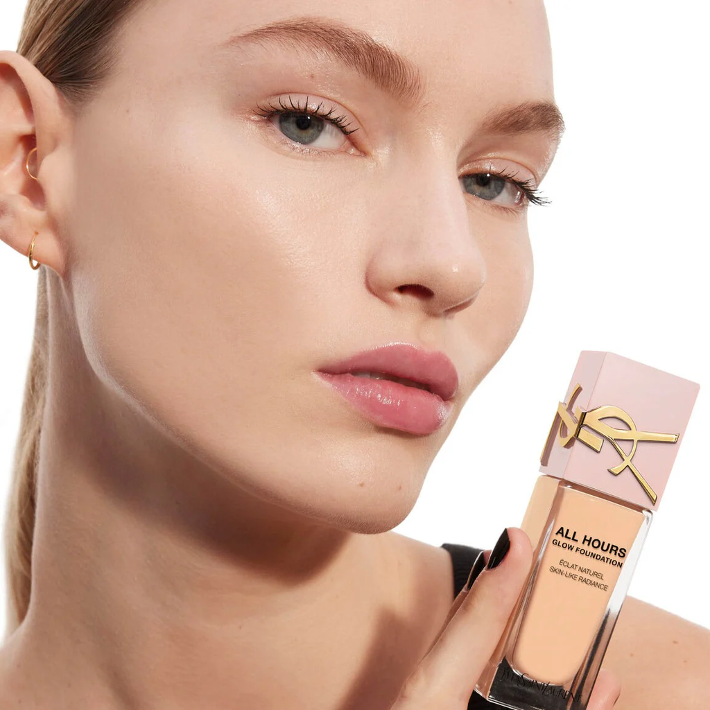 Kem Nền YSL All Hours Glow Foundation Éclat Naturel Skin-Like Radiance Nắp Hồng