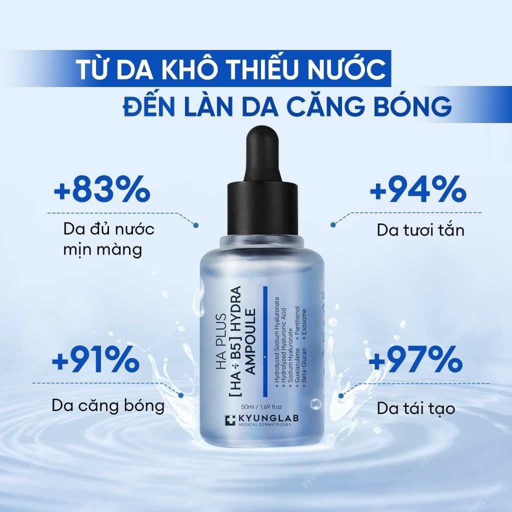 Tinh Chất Dưỡng ẩm Kyung Lab HA Plus (HA+B5) Hydra Ampoule 50ml