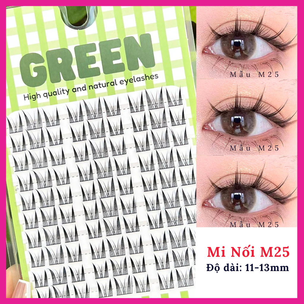 Lông Mi Giả Mi Chùm Chùm Green