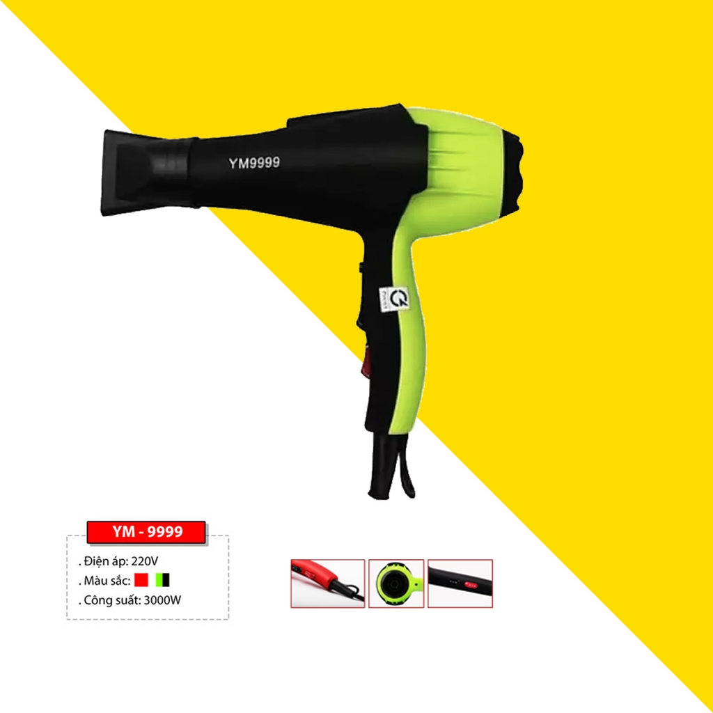 Máy Sấy Tóc Nóng Lạnh Ym9999