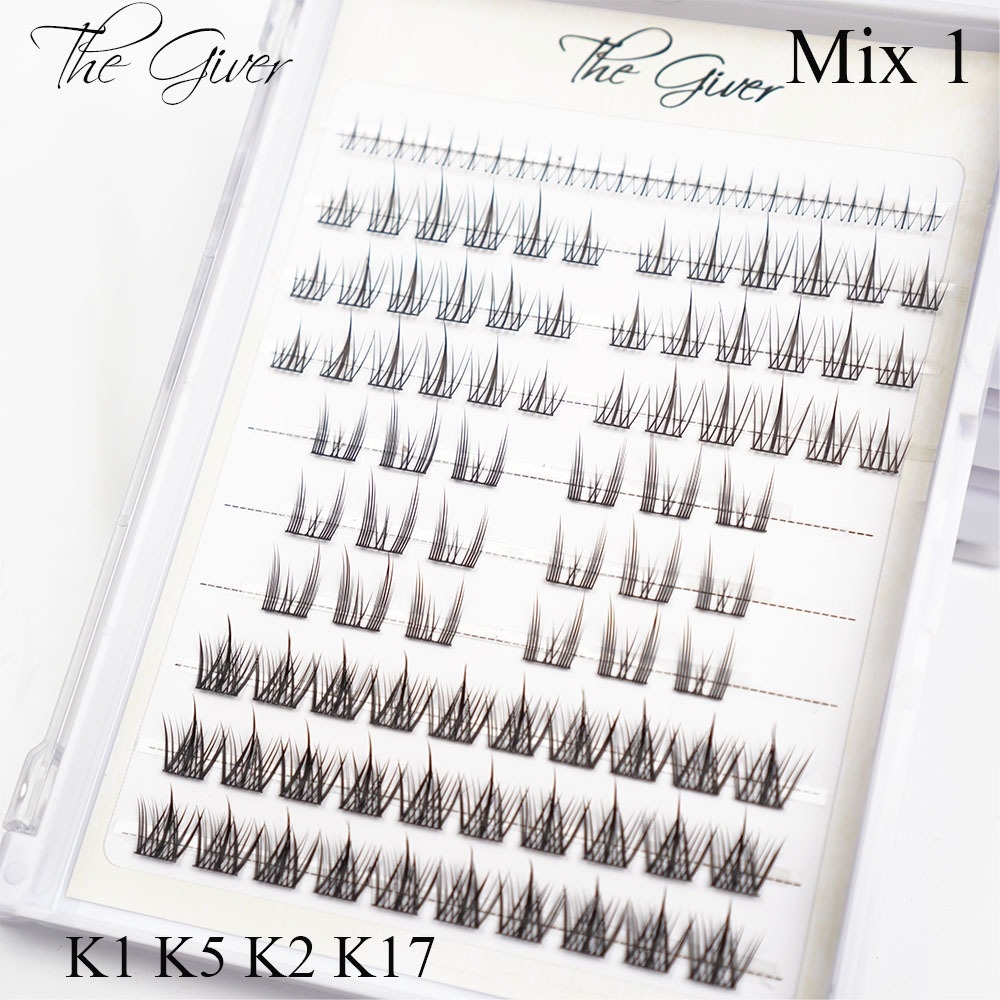Lông Mi Giả Mi Chùm The Giver Mix (Mi Trên Mi Dưới)