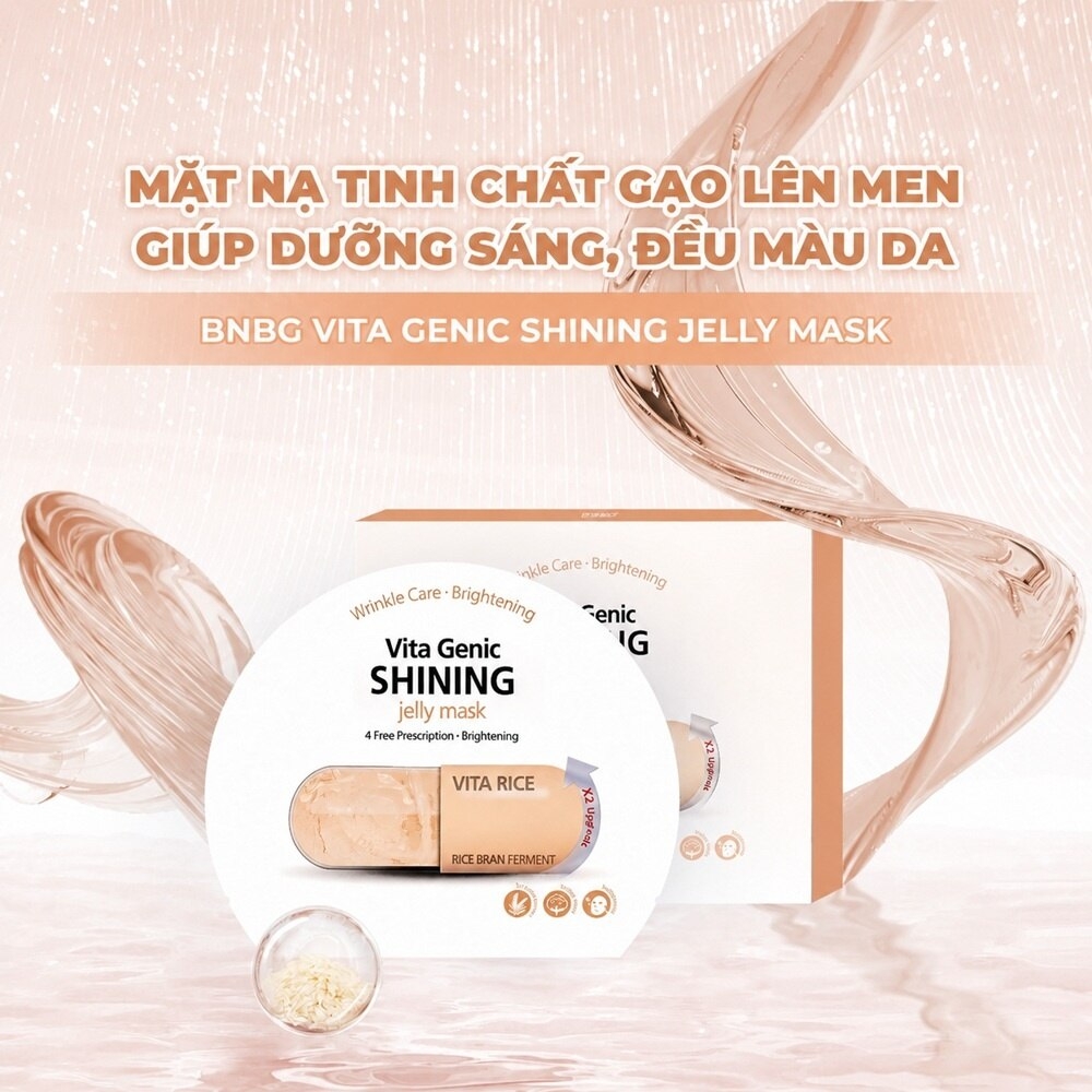 Mặt Nạ Sáng Da Đều Màu BNBG Vita Genic Shining Jelly Mask (Trắng)