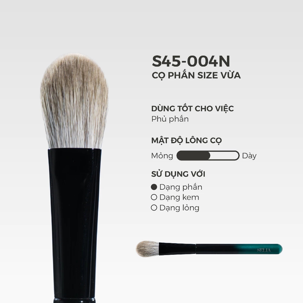 Cọ Lẻ Selia Thân Gỗ Công Nghiệp Lông Mềm