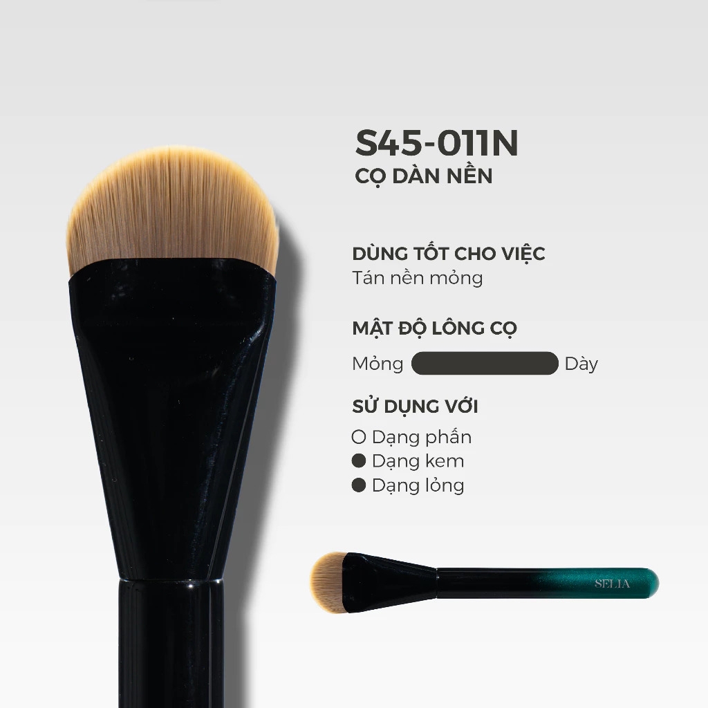 Cọ Lẻ Selia Thân Gỗ Công Nghiệp Lông Mềm