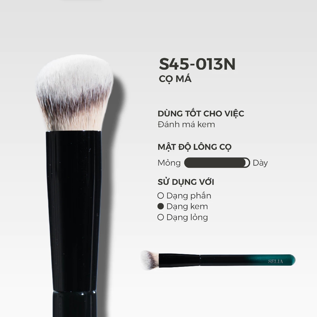 Cọ Lẻ Selia Thân Gỗ Công Nghiệp Lông Mềm