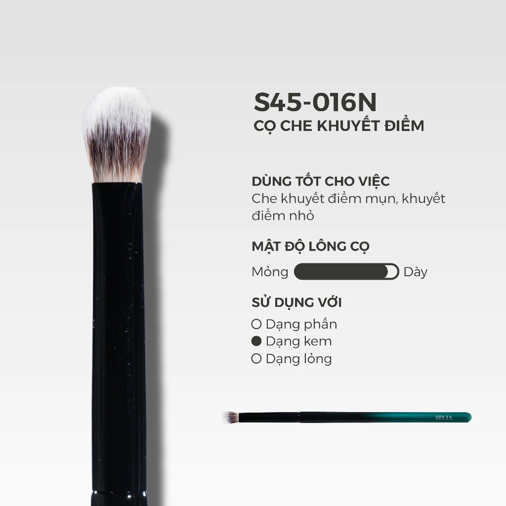 Cọ Lẻ Selia Thân Gỗ Công Nghiệp Lông Mềm