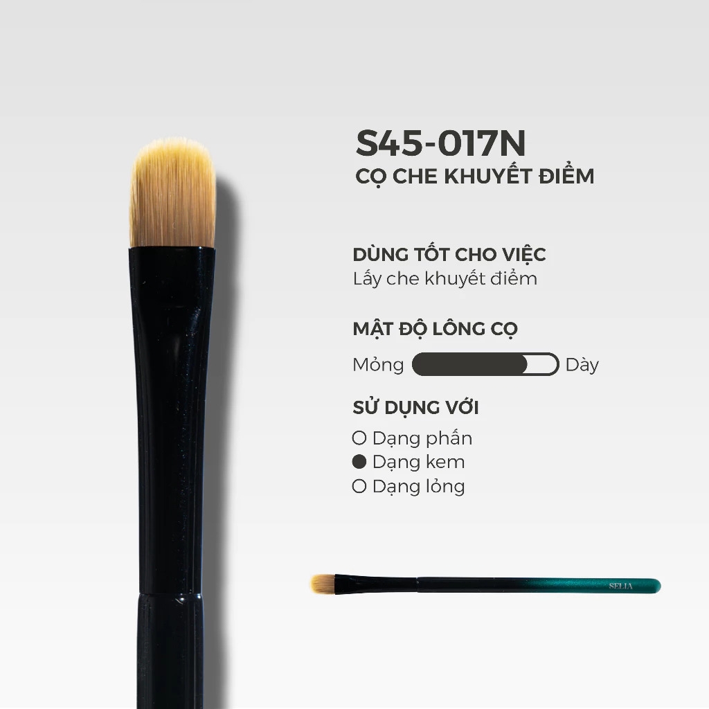 Cọ Lẻ Selia Thân Gỗ Công Nghiệp Lông Mềm