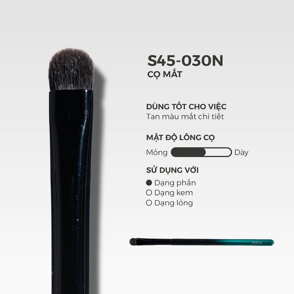 Cọ Lẻ Selia Thân Gỗ Công Nghiệp Lông Mềm