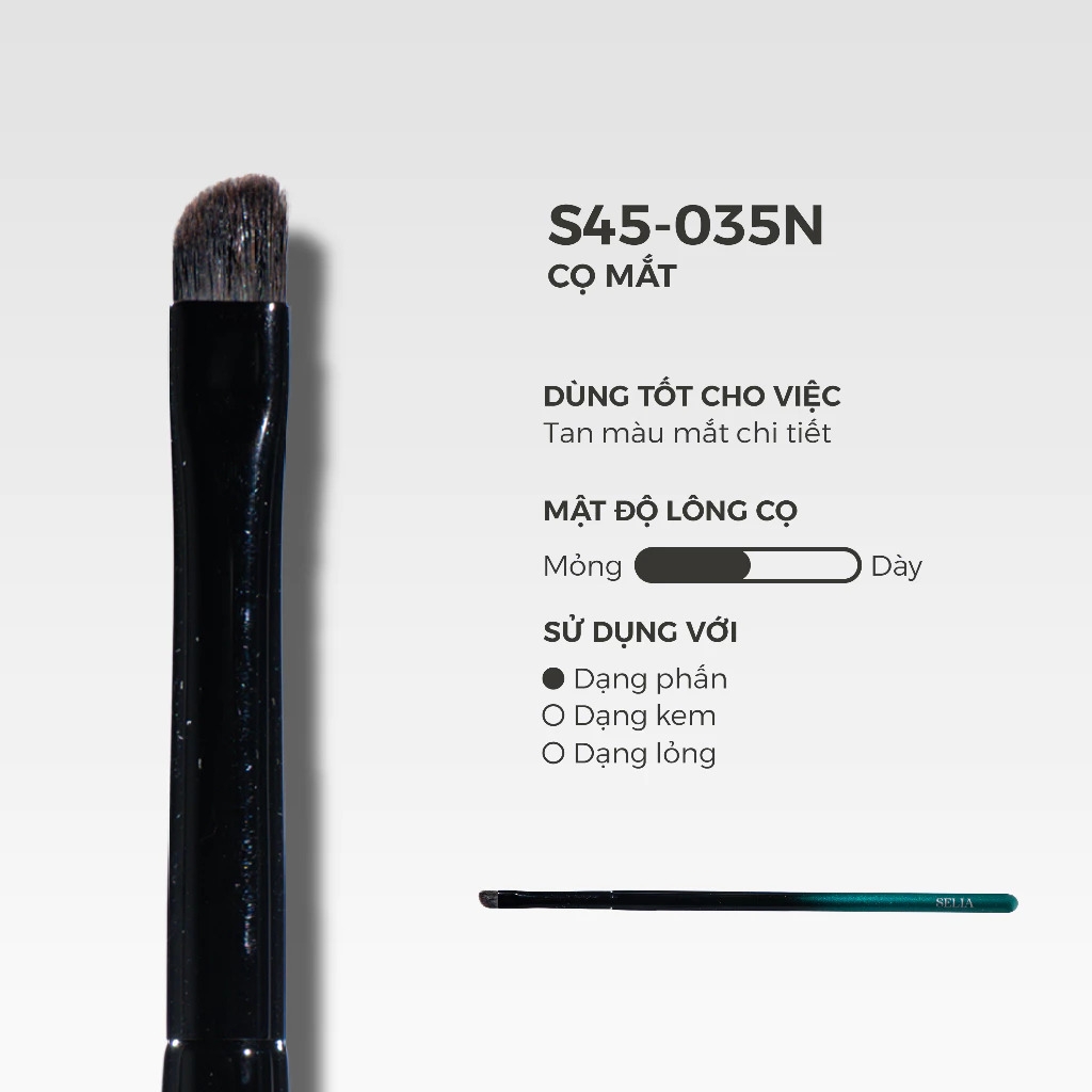 Cọ Lẻ Selia Thân Gỗ Công Nghiệp Lông Mềm