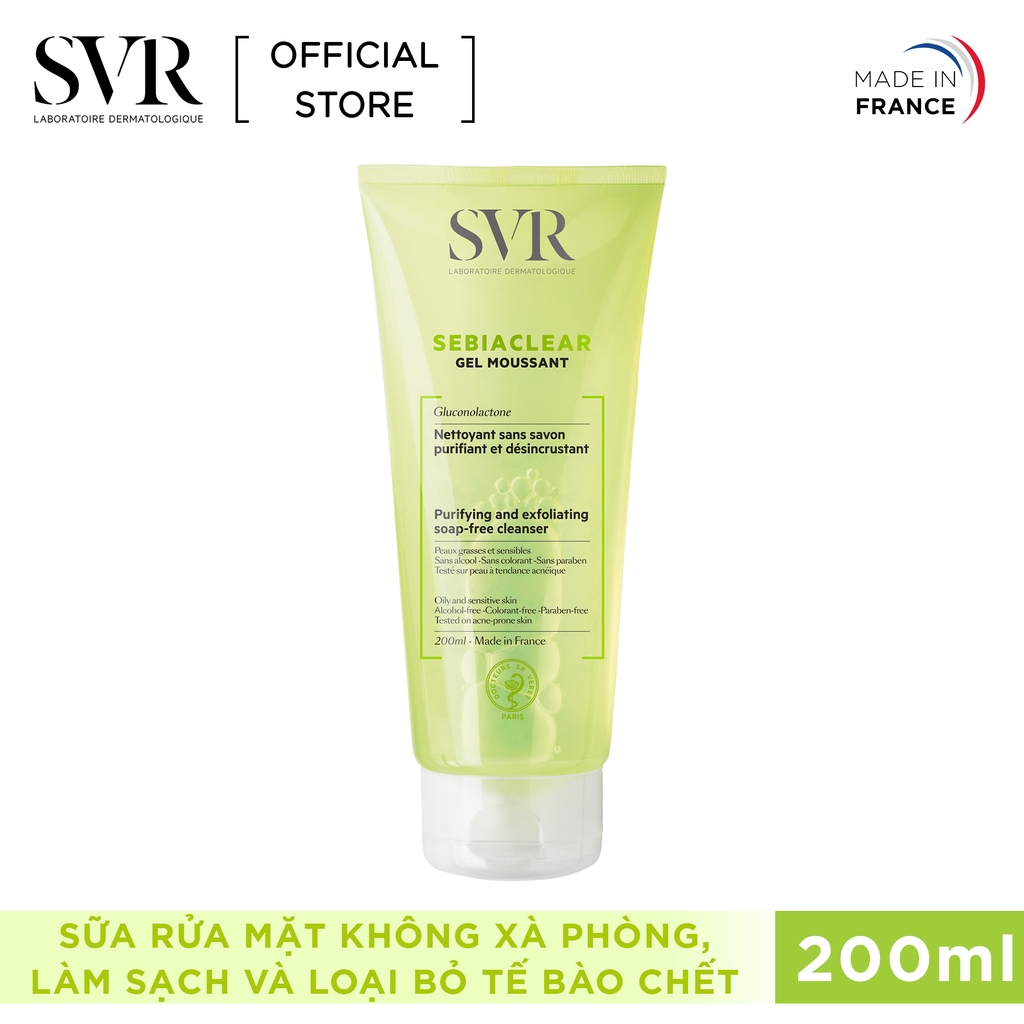 Sữa Rửa Mặt SVR Sebiaclear Gel Moussant