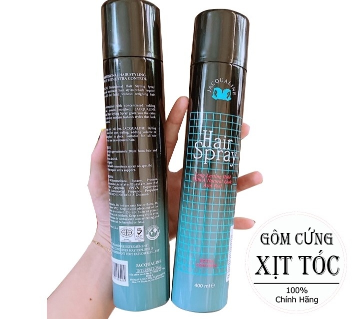 Keo Đen Xịt Tóc Jacqualine Long Lasting Hold Hair Spray