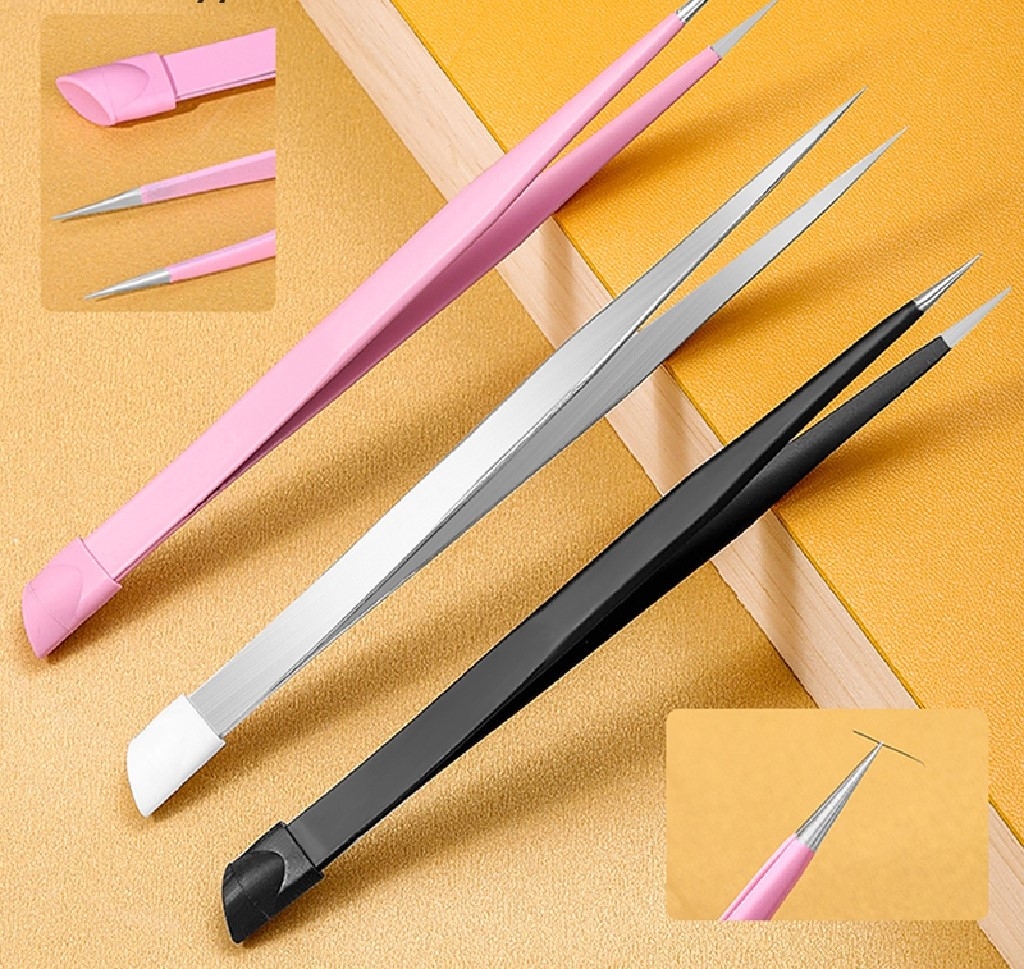 Nhíp 2 Đầu Đính Đá Gắn Mi