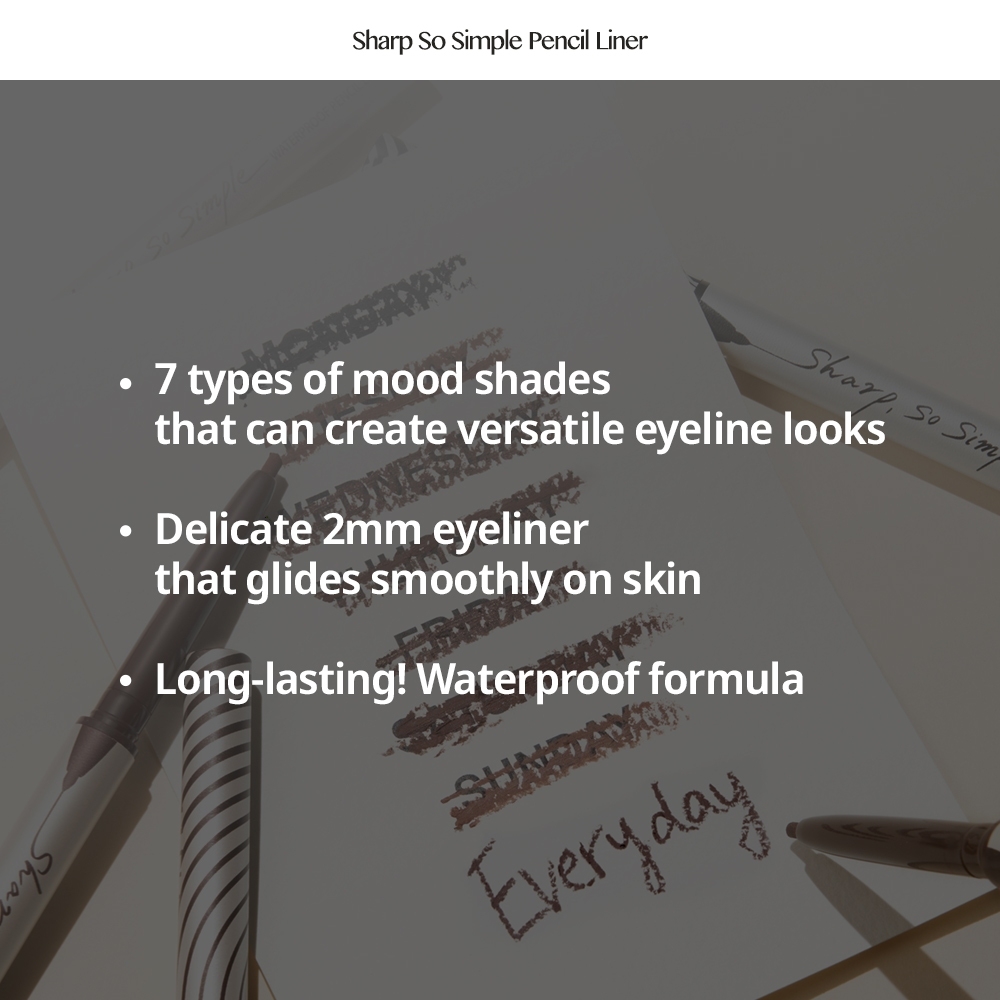 Chì Kẻ Mắt Clio Sharp So Simple Waterproof Pencil Liner
