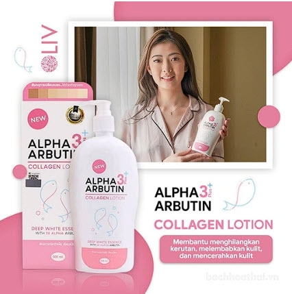 Sữa Dưỡng Thể Trắng Da Precious Skin Alpha Arbutin Collagen Lotion 3+Plus