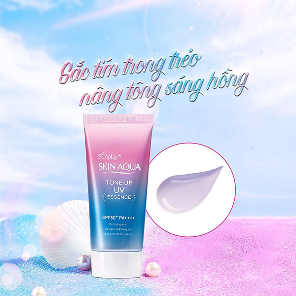 Kem Chống Nắng  Skin Aqua Tone Up UV Essence Tím 80g