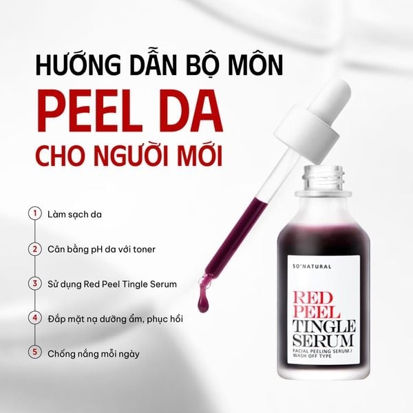 Tinh Chất Tẩy Da Chết Hóa Học So Natural Red Peel Tingle Serum 35ML