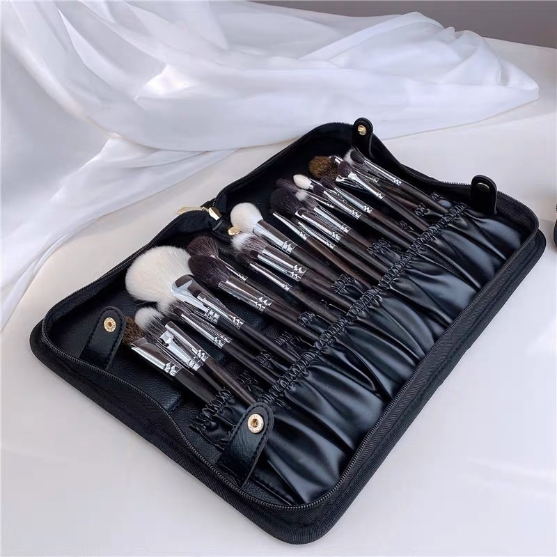Bóp Đựng Cọ Trang Điểm Có Thể Gấp Gọn Để Bàn Cắm Được
