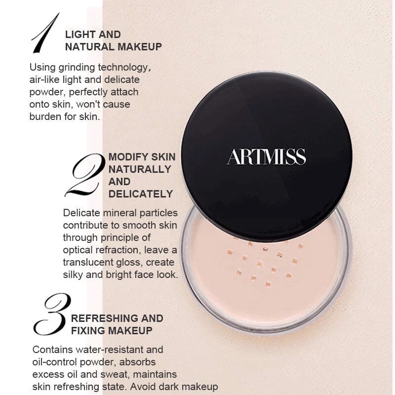 Phấn Phủ Dạng Bột Kiềm Dầu Artmiss Perfecting Soft Loose Powder