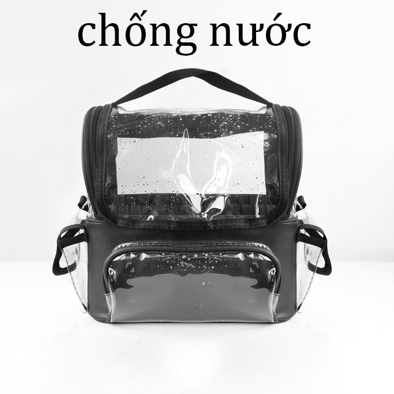 Túi Đeo Đựng Mỹ Phẩm  Dụng Cụ Trang Điểm Trong Suốt Có Quai Đeo