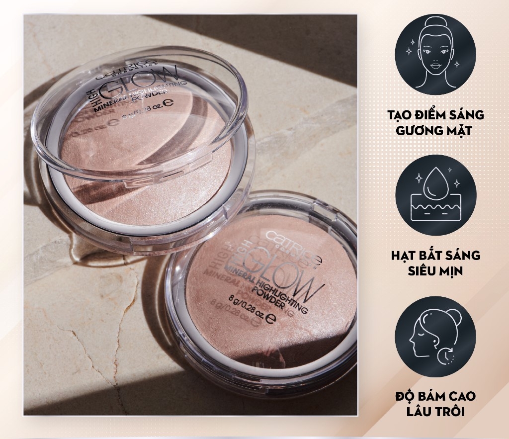 Phấn Bắt Sáng Catrice High Glow Mineral Highlighting Powder