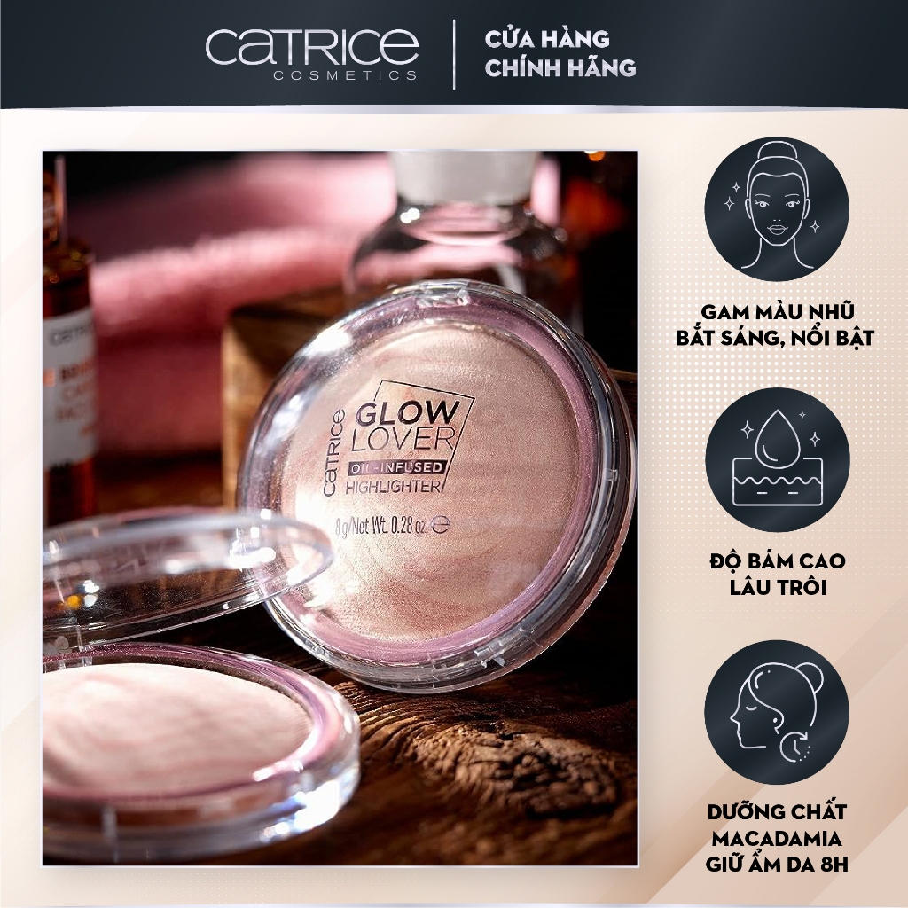 Phấn Bắt Sáng  Catrice Glow Lover Oil-Infused Highlighter