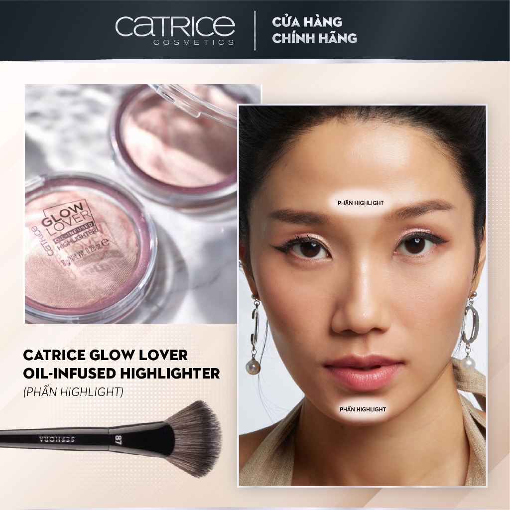 Phấn Bắt Sáng  Catrice Glow Lover Oil-Infused Highlighter
