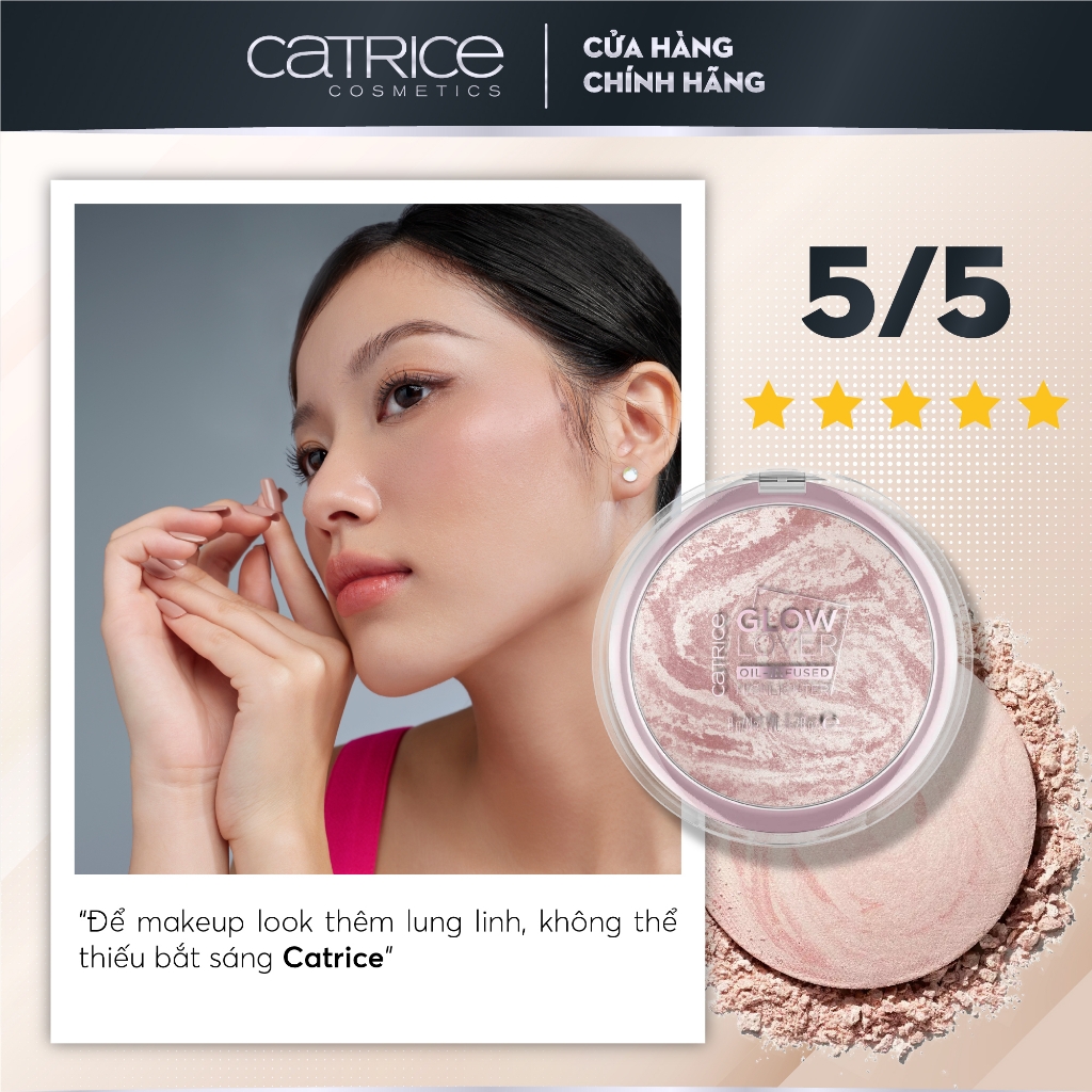 Phấn Bắt Sáng  Catrice Glow Lover Oil-Infused Highlighter